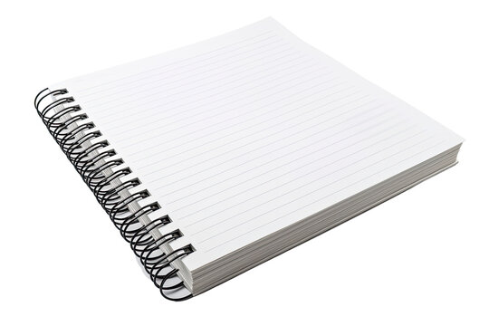 notebook isolated on transparent background made with generative ai