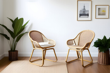 a rattan dinning chair design
