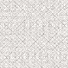 Vector geometric diagonal fabric waves seamless texture. Cream colour background