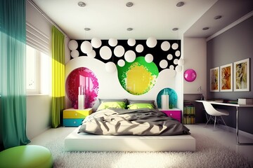 Smart interior bedroom. Cute room ideas. Kids bedroom. Best bedroom interior. 