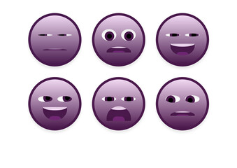 set of faces emoji smileys