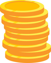 Coin and money cash icon