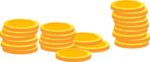 Coin and money cash icon