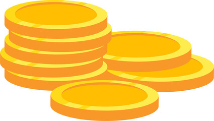 Coin and money cash icon