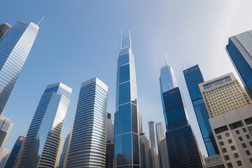 Fototapeta premium Modern Cityscape Against Sky