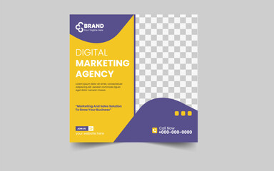 Digital marketing agency social media and post template