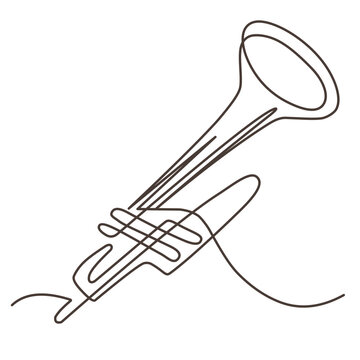 recommend clip art: Jazz saxophone line art vector