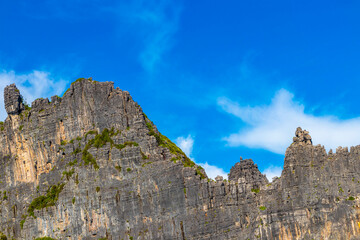 Beautiful tropical limestone islands on Koh Phi Phi Leh Thailand.