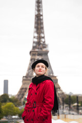 Blonde woman in Paris
