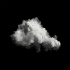 Cloud Alphas on Black Background generated with AI