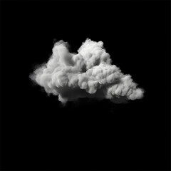 Cloud Alphas on Black Background generated with AI