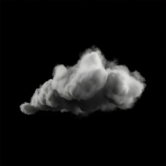 Cloud Alphas on Black Background generated with AI