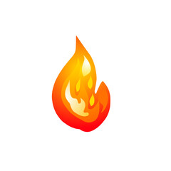 fire icon on white