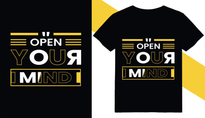 Open your mind t shirt design