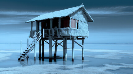 house on the ice