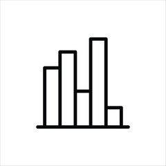 Chart vector icon. Graph flat sign design. Infographic chart symbol pictogram. UX UI icon