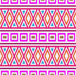 Rainbow ikat vector ~ seamless background.Tribal design for fashion,carpet, background, batik, wallpaper, clothing, wrapping, skirt.