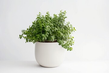 Isolated Potted Houseplant - Indoor Nature and Greenery Concept