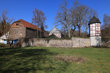 Fototapeta na wymiar Blick auf Kloster Arnsburg in Hessen