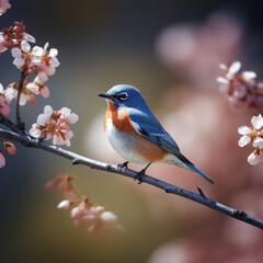 A bird sitting on a branch, Earth Day - ar 3:2 Generative AI