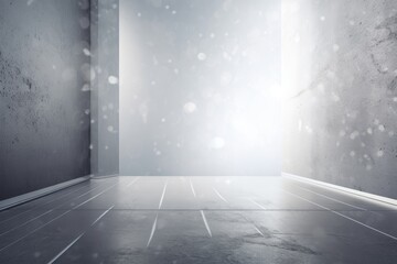 Fototapeta premium Abstract blue wave background. AI generated art illustration.