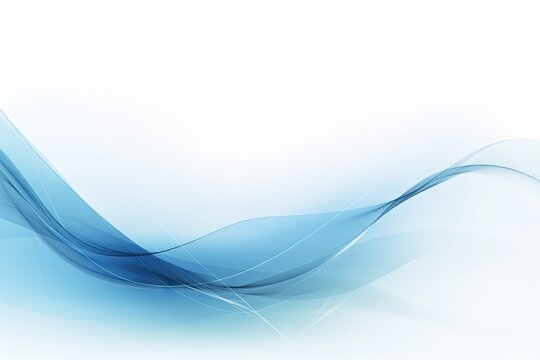Abstract blue wave background. AI generated art illustration. © Дима Пучков