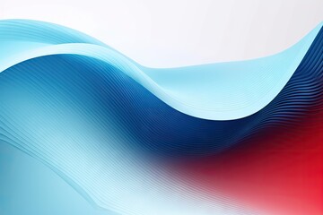 Abstract blue wave background. AI generated art illustration.