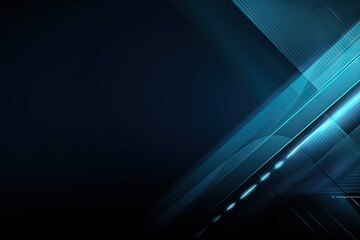 Abstract blue wave background. AI generated art illustration.