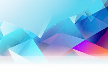 Abstract blue wave background. AI generated art illustration.