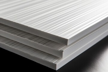 Obraz premium Sheet Of Plastic Siding, With Its Durable Surface. Generative AI