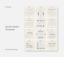 Naklejka premium Set of illustration banner template.