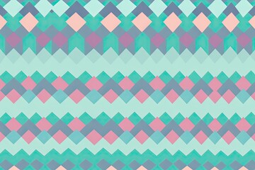 Seamless pattern with hearts. AI generated art illustration.