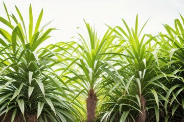 Fototapeta premium Sugar cane plantation, sugar mining industry, Generative AI.