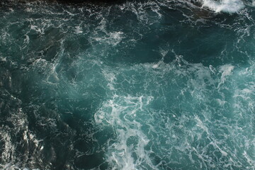 Fototapeta na wymiar Swirls of water in the ocean