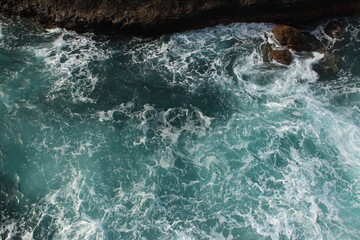 Obraz premium Swirls of water in the ocean