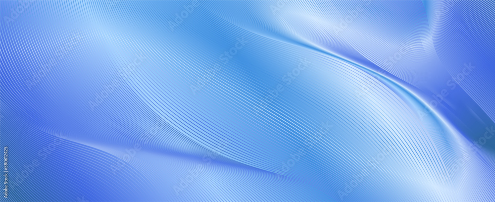 Aufkleber Luxury background design with diagonal abstract line pattern in royal blue colors. Vector horizontal template for business banner, premium invitation, voucher, prestigious gift certificate.
