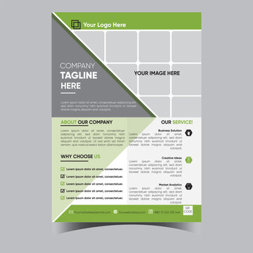 A corporate flyer design templete