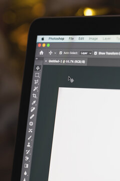 Adobe Photoshop new file menu