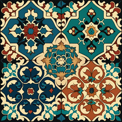 Islamic and Turkish wall tile miniature