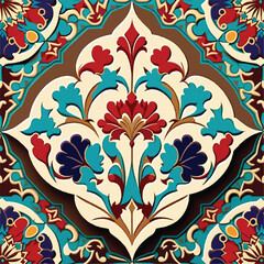 Islamic and Turkish wall tile miniature