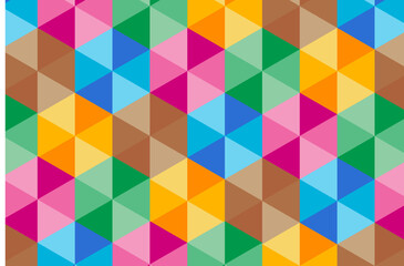 Colourful abstract geometric background
