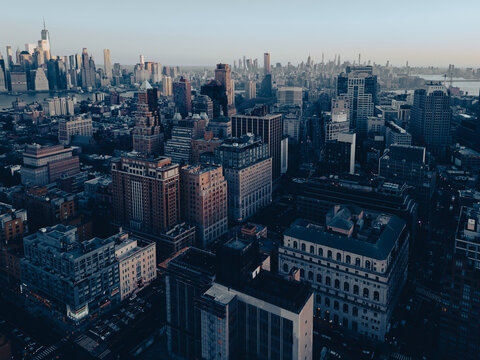 Aerial Drone of Brooklyn NYC © Jin