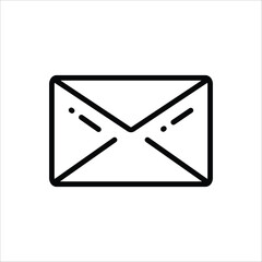 Envelope vector icon. Mail flat sign design. Envelope symbol pictogram. UX UI icon