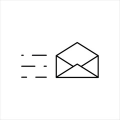 Envelope vector icon. Mail flat sign design. Envelope symbol pictogram. UX UI icon
