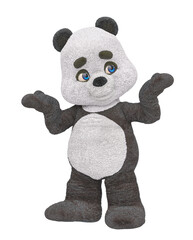 panda bear cartoon is in doubt
