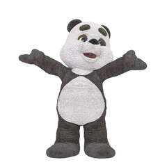 panda bear cartoon is happy © DM7