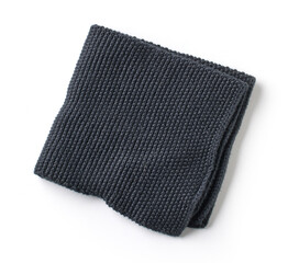black folded cotton napkin