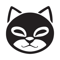 Cat Head Vector Illustration