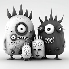 cartoon monsters