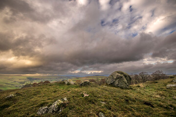 Ciel d'automne en Cézallier - Auvergne - France
